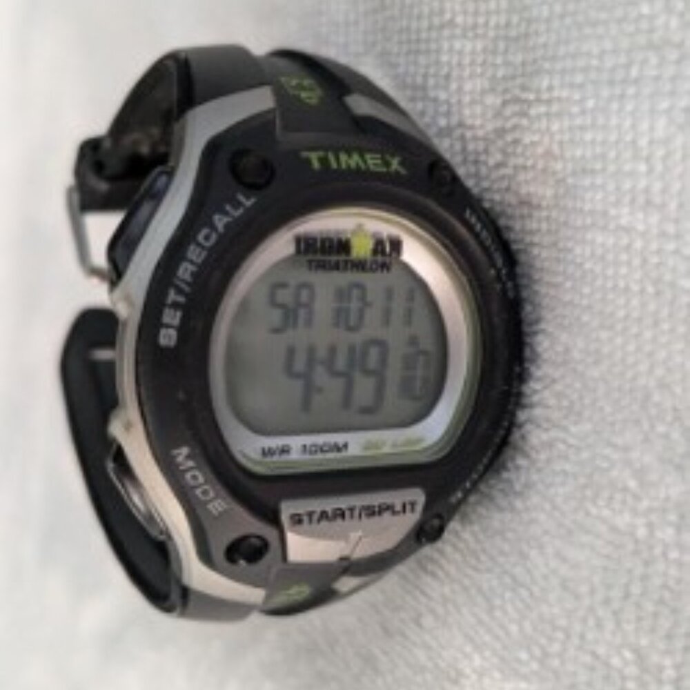 Timex® Men's Ironman Triathlon Stainless steel back,